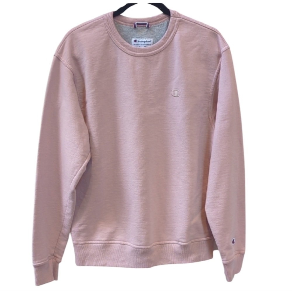 Champion, Women's Mauve/Blush Crew Neck Sweatshirt. Medium